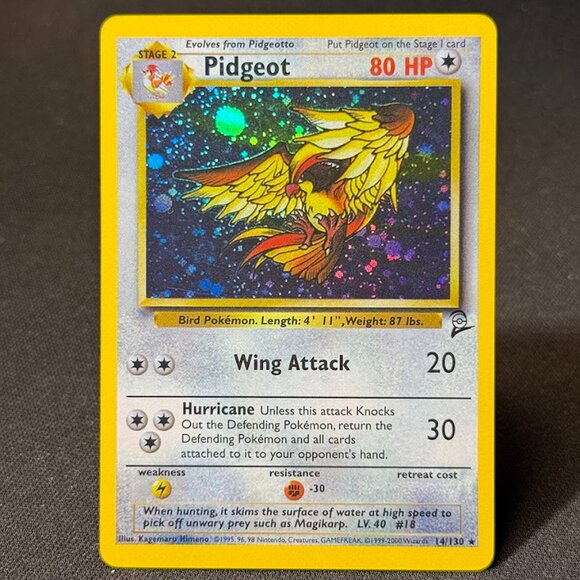 Pidgeot Base Set 2 "Reprinted" - Picture 2 of 3